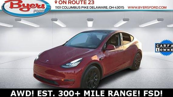 TESLA MODEL Y 2022 7SAYGDEE0NA018646 image
